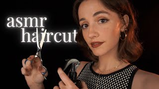 ASMR  Sleepy amp Relaxing Haircut ✂️ ear to ear whispers [upl. by Acenahs]