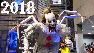 CREEPY Pennywise IT Animatronic at Transworld 2018 in St Louis [upl. by Damas889]