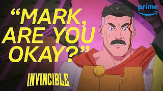 Omni Man and Invincible vs The Viltrumites  Invincible  Prime Video [upl. by Sharona]