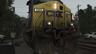 CSXT BITUMINOUS COAL TRAIN IN THE WESTERN VIRGINIA KENTUCKY REGION IN TRAINZ [upl. by Sheena]