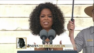 Oprah Winfrey March on Washington Speech Winfrey Asks Washington quotHow Will the Dream Live Onquot [upl. by Kilah]