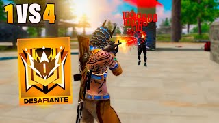 PARTIDAS IMPOSSÍVEIS NA LIGA DESAFIANTE SOLO VS SQUAD FREE FIRE MOBILE [upl. by Salokin]