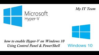 How to enable HyperV on Windows 10 using Control Panel amp PowerShell HindiUrdu [upl. by Esineg]