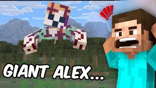 Scary Minecraft Myths Thatar Actually Real  Giant Alex Mystery [upl. by Clement]