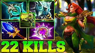 Windranger Dota 2 Carry Mid Lane 734 Meta With 25 Kills Pro Gameplay Build Guide 2023 [upl. by Nacnud422]