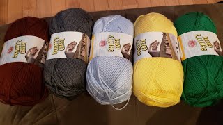 Yarn Unboxing from Lionbrands recent Schitts Creek Yarn Sale [upl. by Irolam6]