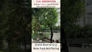 250 sq mtr Simplex 8 bhk Villa for sale in noida  700 cr Kothi Near Park Noida Sector 30 shorts [upl. by Baler]