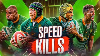 The Unstoppable Springbok Wings  Canan Moodie KurtLee Arendse Cheslin Kolbe amp Makazole Mapimpi [upl. by Atsugua]