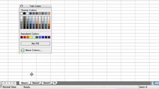 How to Change the Color of the Worksheet Tabs  Macs amp Computer Knowledge [upl. by Arded]