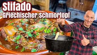 Stifado  der griechische Schmortopf  Westmünsterland BBQ [upl. by Peacock]