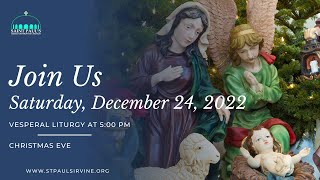 LIVE  Vesperal Liturgy Christmas Eve  December 24 2022 [upl. by Dolan692]