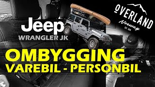 Ombygging fra varebil til personbil  Sette i bakseter Jeep Wrangler JK [upl. by Donal]