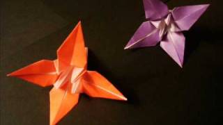 How to make an EASY ORIGAMI FLOWER  Instructions [upl. by Pool743]