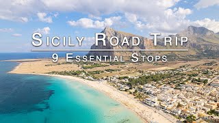 TOP 9 Sicily Road Trip Stops  2024 4K Italy Travel Guide [upl. by Lexine]