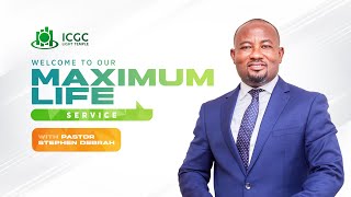 21ST APRIL 2024  MAXIMUM LIFE SERVICE  ICGC Light Temple East Legon [upl. by Kcirdehs]