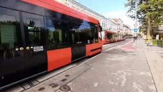 Explore tram travel in Bratislava City Slovakia A must see tourist destination in Europe [upl. by Couchman]