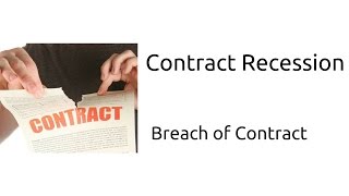 What is Recession of Contract  Breach of Contract  Indian Contract  CA CPT  CS amp CMA Foundation [upl. by Rocher831]