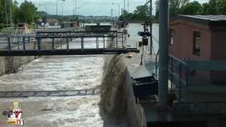 Hochwasser Neckar Schleuse Kochendorf 31516262013 [upl. by Nwahsat]