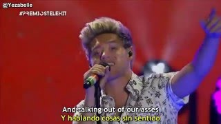 One Direction  AM Premios Telehit 2015 Lyrics  Sub Español [upl. by Nameloc]