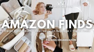 17 ULTIMATE AMAZON TRAVEL FINDS travel musthaves  best carryon luggage  travel finds [upl. by Aunson]