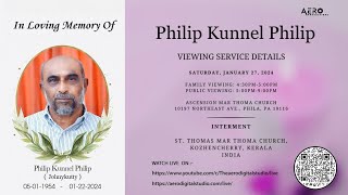 Philip Kunnel Philip Johnykutty  Viewing  Live [upl. by Dewees44]