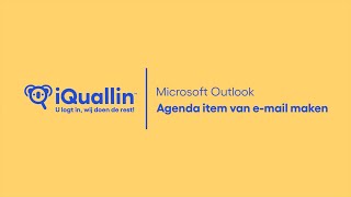 Microsoft Outlook  Agenda item van email maken [upl. by Normie780]