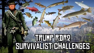 Trump RDR2  Survivalist Challenges 110 [upl. by Hpesoj988]