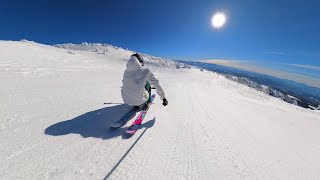 Touring the 1 Snowfall Ski Resort in Canada bc [upl. by Haldane]