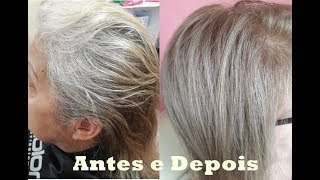 Cabelo Dela Cobriu Bem Com 90 e 91O Resultado Acinzentado Se Deu Por Ela Ter Base Natural Clara [upl. by Auka]