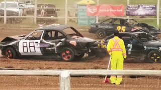 North Battleford SK Demolition Derby Mini Car Heat July 20th 2024 [upl. by Ric364]