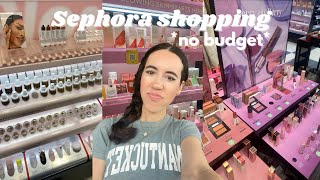 SHOP WITH ME AT SEPHORA No budget Sephora haul 2024 [upl. by Grefe666]