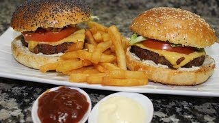 Hamburger fait maison  همبرجر منزلي قمة المذاق [upl. by Rains]