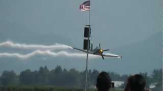 Hawker Sea Fury WW2 Warbird wake turbulence wing tip smoke vortices [upl. by Vasilis425]