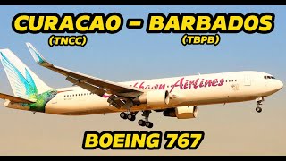 BOEING 767  Full Flight  CURACAO BARBADOS I MSFS LIVE [upl. by Llebyram286]