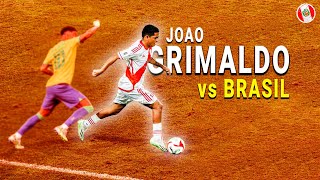 Joao Grimaldo vs Brasil  DEBUT Selección Peruana ● 2023ᴴᴰ [upl. by Kinnie]