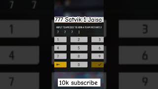 77777 teamcode funny 🤣🤣 satvik dublicate satvik🤣🤣 freefireih funnytipsandtricks funny freefire [upl. by Nail]