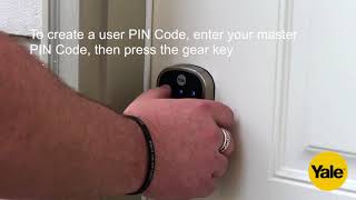 Yale Home Smart Lock Installation  Creating Master and User Pin Codes [upl. by Zinah979]