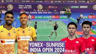 CHIRAG SHETTYSATWIKSAIRAJ VS FANGCHIH LEEFANGJEN LEE YONEXSUNRISE INDIA OPEN 2024  R32 [upl. by Yclehc]