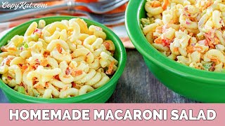 Simple Homemade Macaroni Salad [upl. by Elimaj]