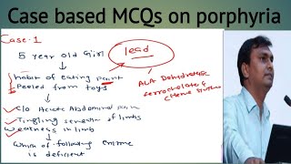 Porphyria  case based MCQ on porphyria  NEET PG Biochemistry [upl. by Llain]