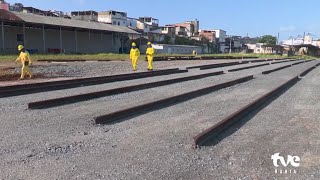 SALVADOR RECEBE OS PRIMEIROS TRILHOS PARA IMPLANTAÇÃO DO VLT  TVE NOTÍCIAS 17092024 [upl. by Geiss]