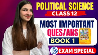 Class 12 Political Science Most Important Question Answers  Book1  For Boards 2024 cbse class12 [upl. by Sirac]