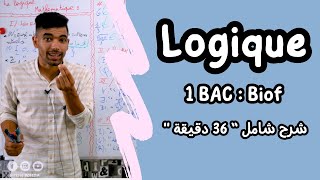 La Logique Mathématique 🔻 1 ère Bac Résumé complet 🔻 ملخص شامل لدرس المنطق  أولى باك علمي [upl. by Wolk]