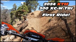 2024 KTM 300 XCW TBI First Ride [upl. by Bilbe]