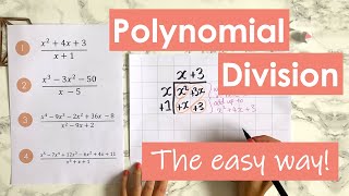 ■ Polynomial Division  the easy way No long division needed [upl. by Uhile]