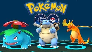 EVOLVING ALL THREE STARTERS IN POKEMON GO Charizard Blastoise and Venasaur [upl. by Cardinal441]