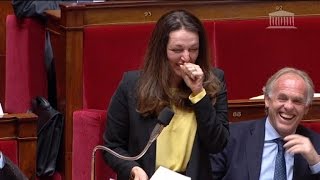 Valérie Boyer prise dun fou rire à lAssemblée nationale [upl. by Odranoel300]