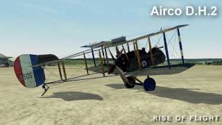 Airco DH2 demo flight in quotRise Of Flightquot [upl. by Ailuy]