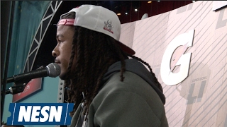 Devonta Freeman Highlights From Super Bowl LI Opening Night [upl. by Samanthia450]