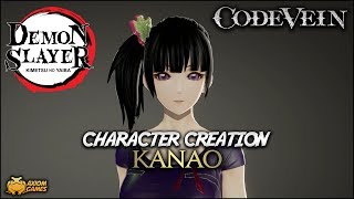 Code Vein  Kanao Character Creation Demon Slayer [upl. by Nej]